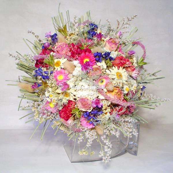 Romantická kytice ze sušených květin Marta 