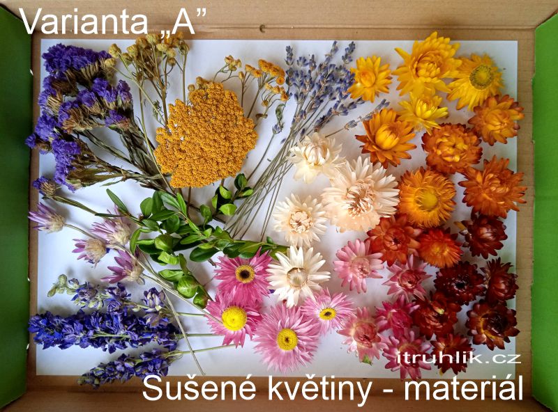Sušené květy - směs, varianta A