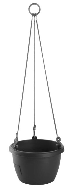 Závěsný samozavlažovací květináč Marina 30 cm, antracit