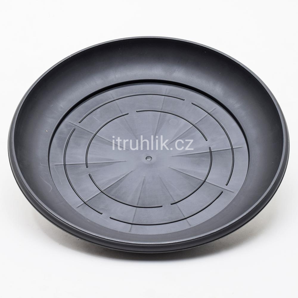 Miska pod květináč  Harmonie 35 cm, antracit