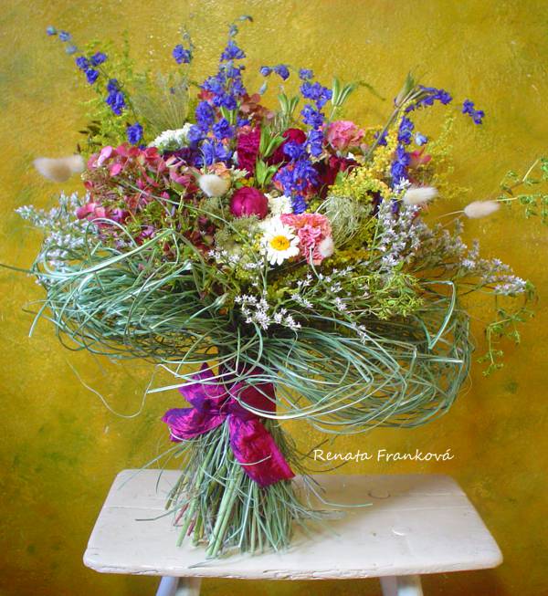 Velká kytice ze sušených květin | Kateřina